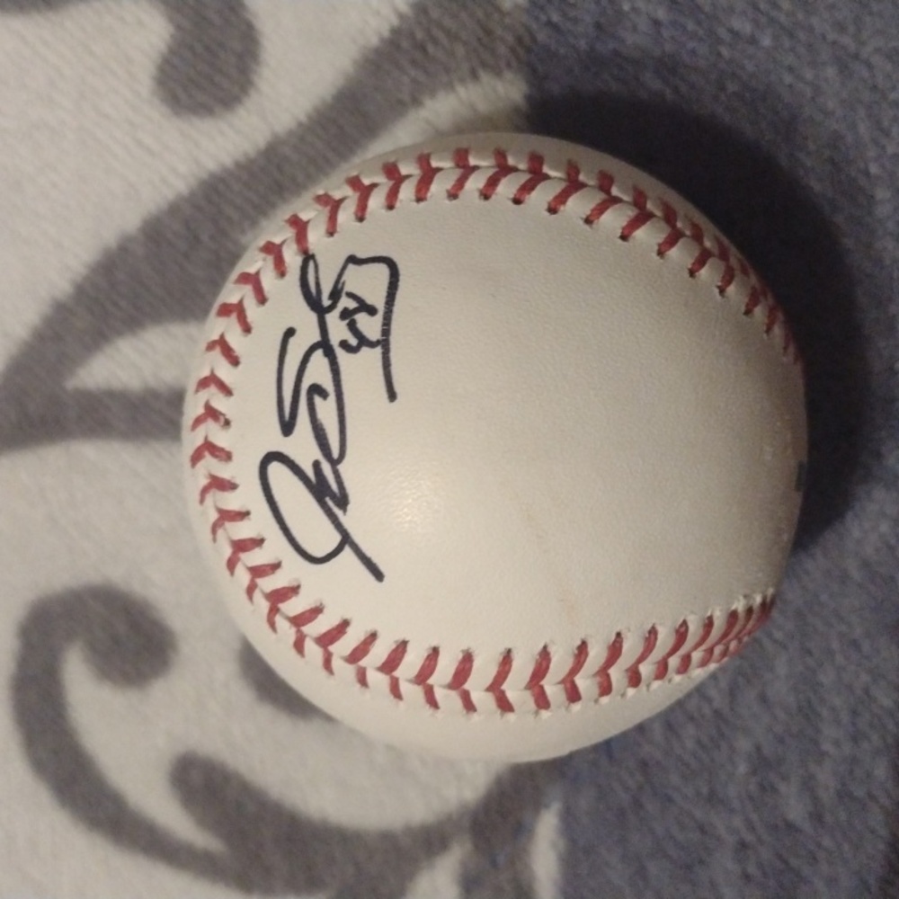 Baseball signed by Jake Sanchez (San Diego Padres)
